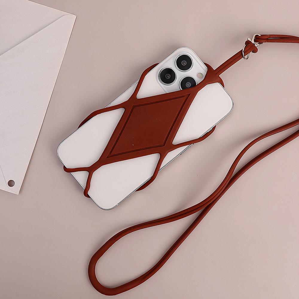 Universal Silicone Mobile Phone Lanyard Holder Case Cover Anti Lost Cell Phone Neck Strap Necklace Rope For iPhone Samsung Mi