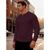 Men S Slim Fit Long Sleeve Hoodless Sweatshirt Jacquard Grid Vintage Base Shirt
