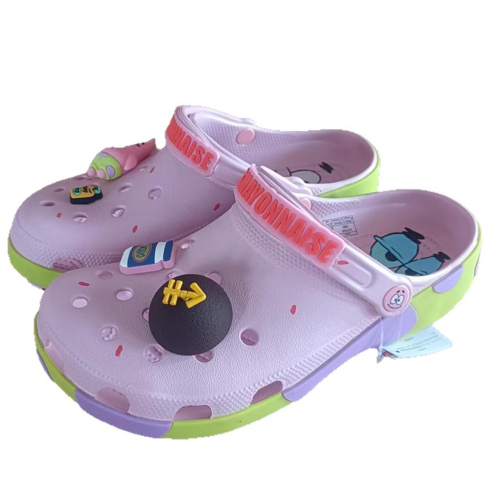 SpongeBob & Patrick Star Kids' Co-branded Crocs - Breathable, Comfortable Parent-Child Sandals