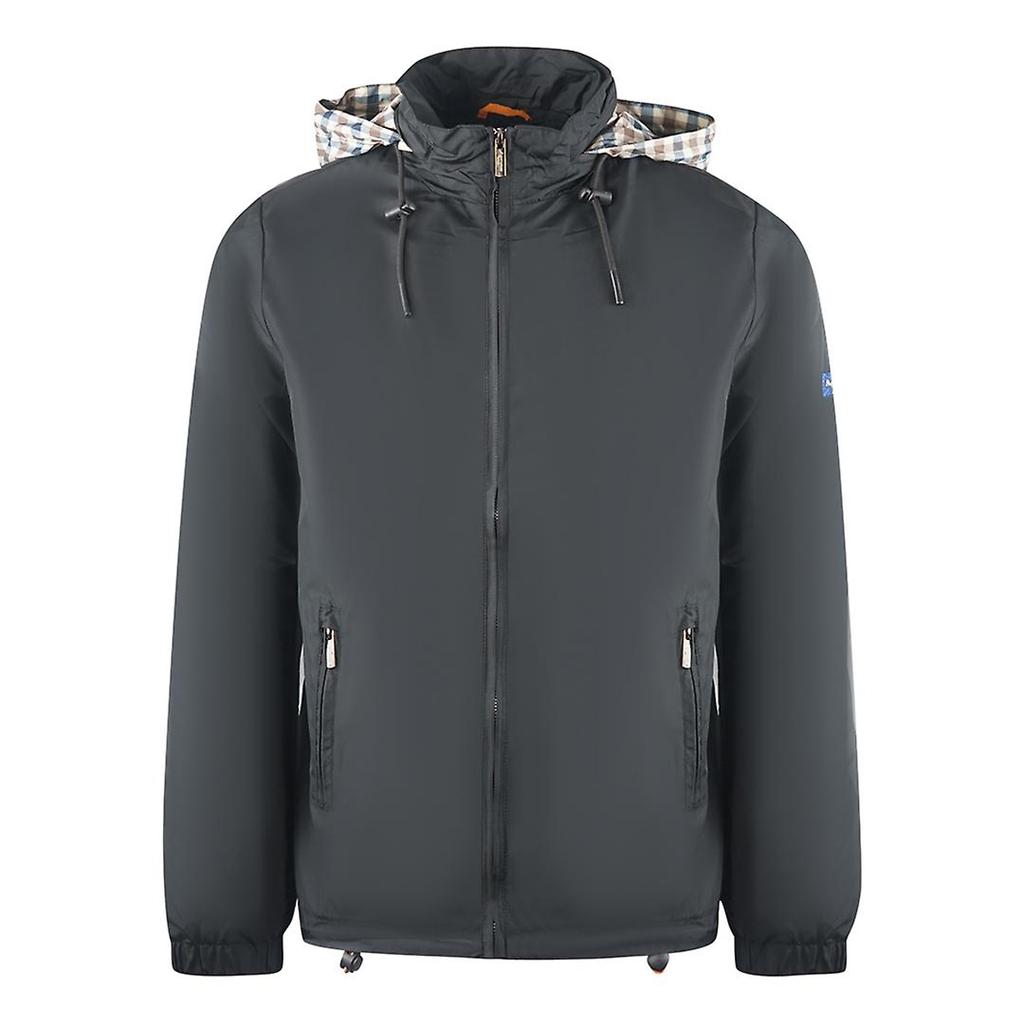 Aquascutum Men's Plain Lightweight Hidden Hood Jacket