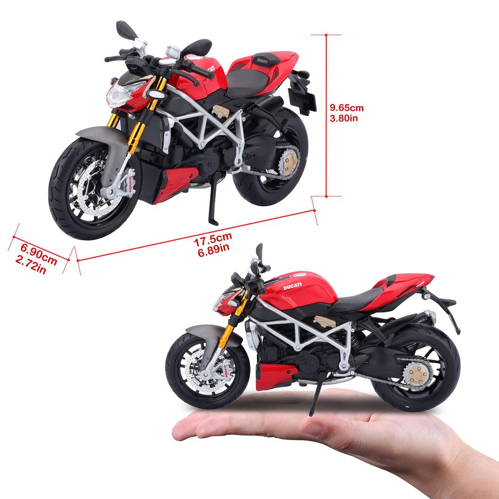 Maisto 1/12 Scale Ducati Streetfighter S Motorcycle Model (On-Road) 31101(11024)