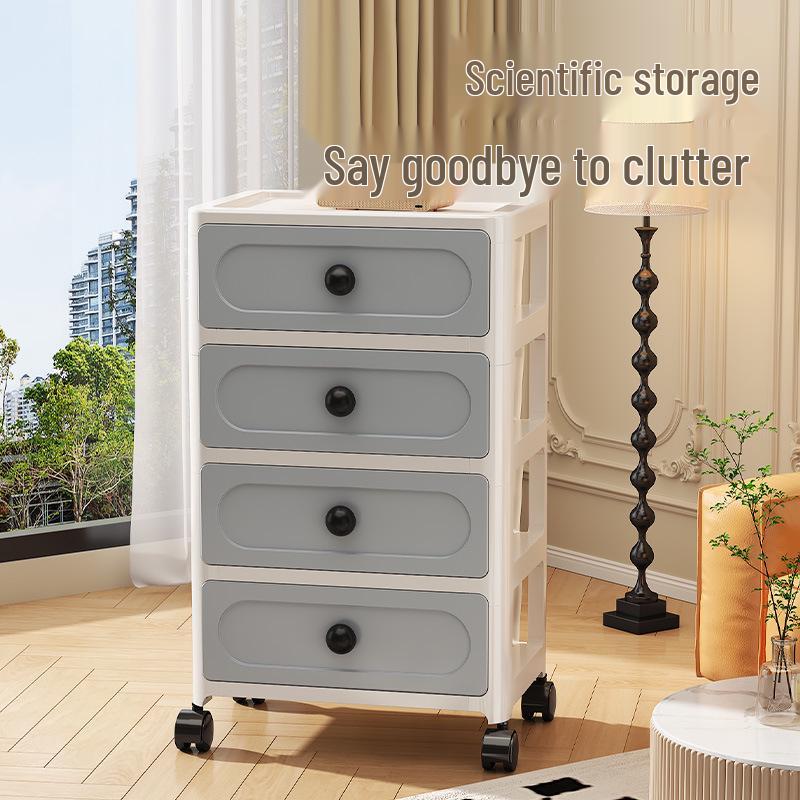 Seven-Layer No-Assembly Multi-Layer Plastic Storage Cabinet for Kitchen and Bedroom