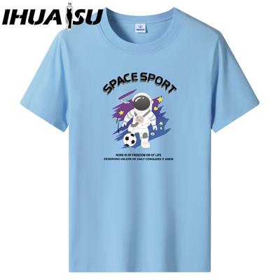 T-shirt à manches courtes en coton pour hommes, chemise ample à manches mi-longues, chemise imprimée de compassion