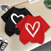 Summer Fashion Girls' Short Sleeved T-shirt Cute Printed Girls' Casual Versatile Top Cross Border