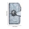 Gorilla Pattern Long Wallet Multi Slot Card Holder PU Leather Purse for Daily Use