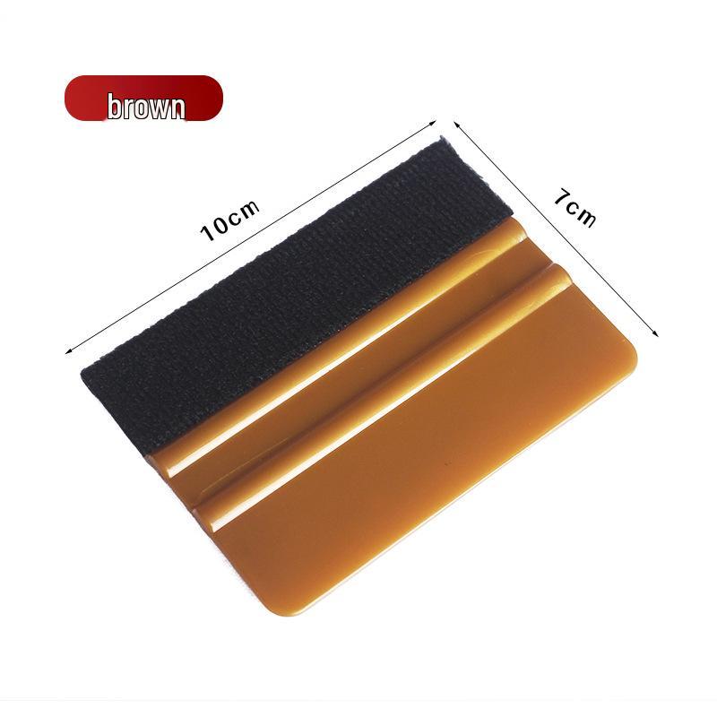 

Утолщенная фибра замша скребок для прозрачной пленки для изменения цвета кузова автомобиля, двусторонний квадратный инструмент