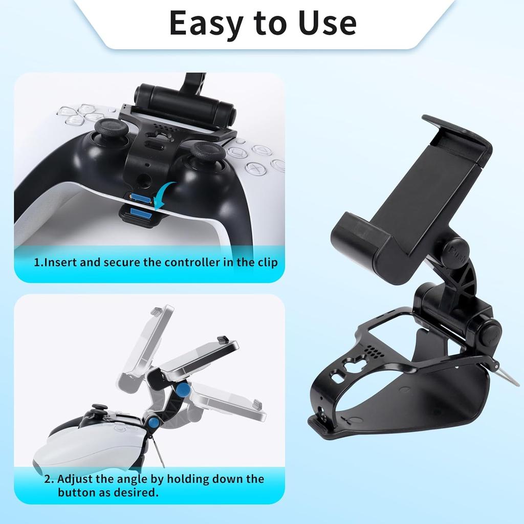 Phone Clip for PS5 Controller Mobile Gaming Mount Bracket Holder Adjustable Stand Clamp For PlayStation 5 Dualsense Gamepad 5