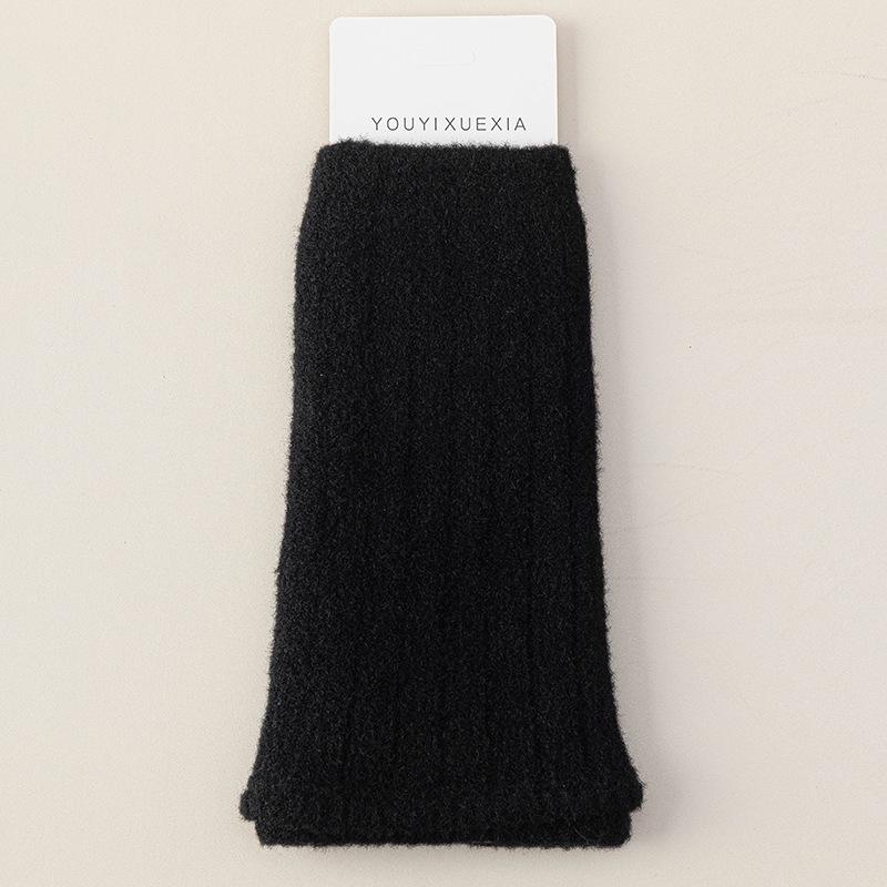Women's Autumn & Winter Wool Leg Warmers - Slimming Japanese Style Y2K Calf Socks, Cold-Proof & Versatile