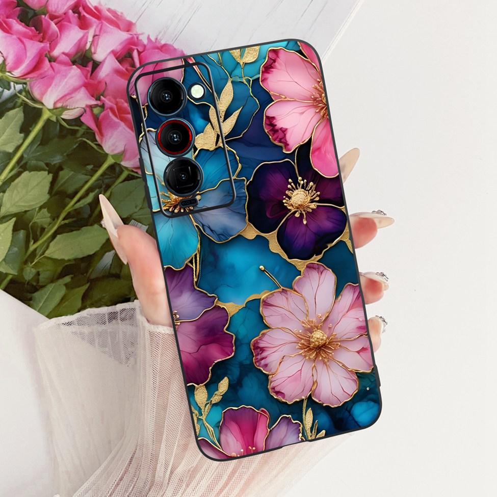 Handyhülle Für Tecno Camon 18P Hülle CH7 Süße Katze Mode Lustig Bemalt Fundas Für Tecno Camon 18P Gehäuse