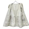 45R 8102023 White Nylon Quilted 908 Yachting Coat Coat 1 IvoryUsed