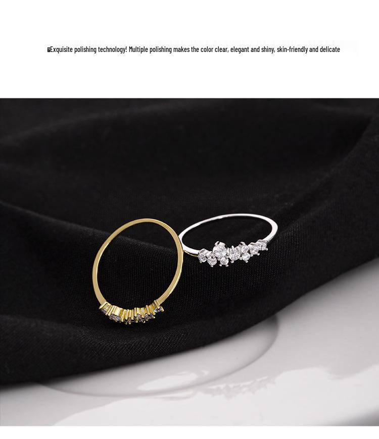 Inel Banyan Tree cu Diamante Stelate Irregulate Placat cu Aur de 14k