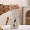 Panda Tea Separation Tea Cup Ceramic Water Cup With Lid Chinese Creative Ceramic Cup With Gift Box