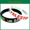 Palästina Silikonfrei Armband Palästinensische Flagge Plo Parade Gaza