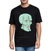 Unisexs Tshirt Quickdry Unisex Tshirt Green Alien Face On Black Cotton Casual Tee Classic Fashion Tshirt Vintage