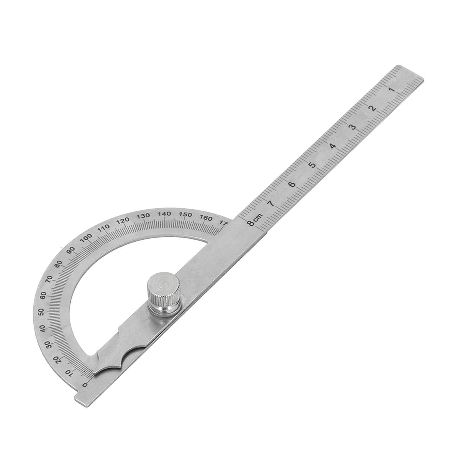 

Транспортир из нержавеющей стали Высокоточный Многофункциональный 180 градусов Угловая линейка Угломер Искатель