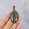 Tree Of Life Dragon Blood Stone Pendant, Handmade Gemstone 999 Copper Wire Wrap Pendant Antique Jewelry, For Gift Copper Jewelry