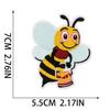 Bee Family Honey Embroidery Cloth Sticker Bag Decoration Sunflower Patch Sticker Cartoon Summer Bicycle Embroidery Sticker
