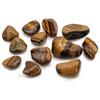 Tigers Eye Tumbled Stones, Golden 12 Pieces