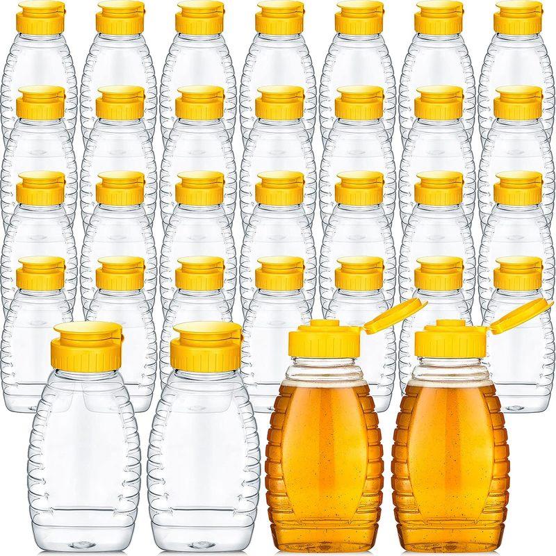 4.6oz Clear Plastic Honey Jar