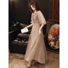 Champagne Annual Meeting Evening Dress Women's 1011 New Banquet Temperament Bridesmaids Student Performance Long Dress