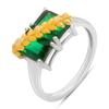 Silver Ring with Nano Emerald 2.877ct, Product Weight 3.52 Gr (2195634)