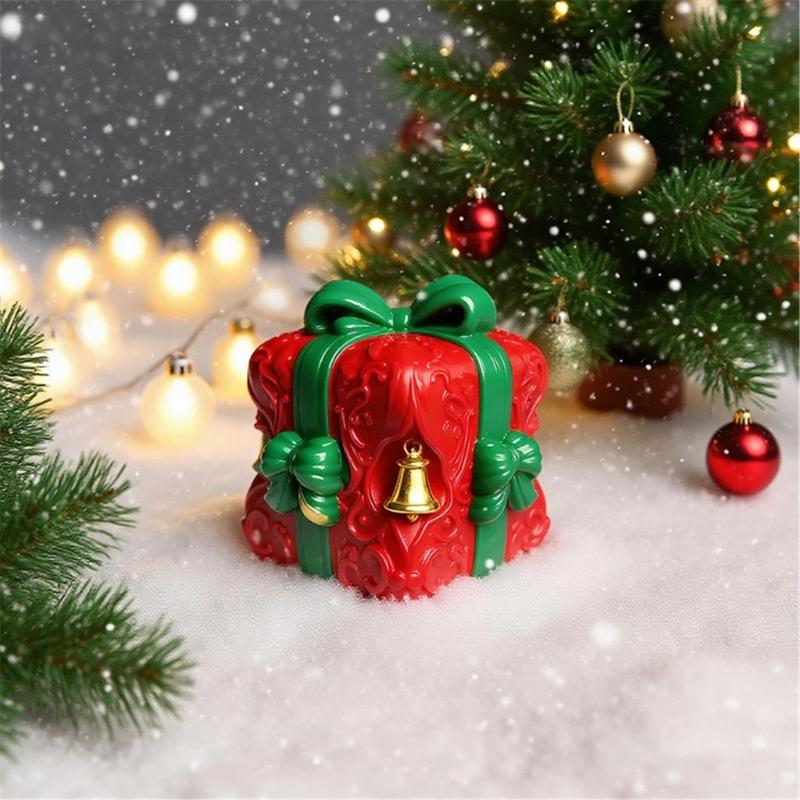 Christmas Gift Box Shape Silicone Candle Mould Baking Mold For Epoxy Resin Candle Soap Chocolate Holiday Decoration