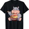 Hungry Hippo Ramen Time – Cute Noodle Lover T-Shirt
