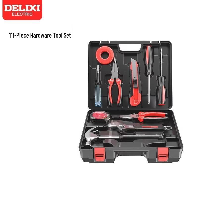 DELIXI ELECTRIC 11-Piece Lithium Battery Tool Kit CN plug (adapter included)