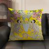 Art PPaige Gemmel Monkey Cushion Cover Natural Linen Organic Fabric DoubleSided Printing Sofa Home Decor Gift Pillow Case