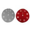 Easy Setups Wrinkles Resistant Christmas Tree Skirt Machine Washable Polyester Holiday Parties Decoration Accessory