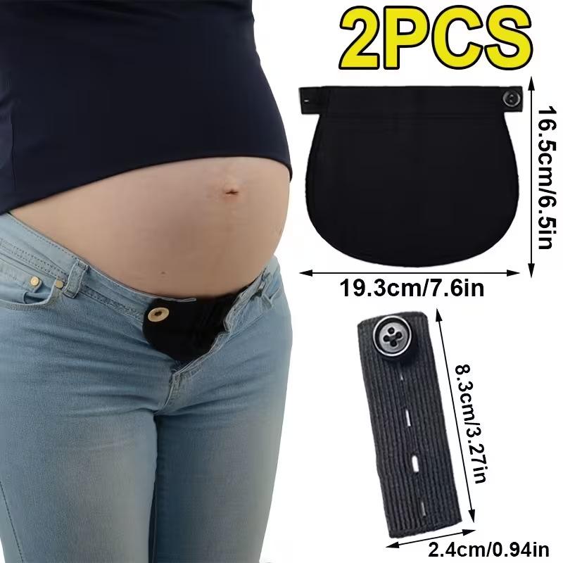 Fibbia Estensibile Elastica Regolabile per Pantaloni di Donne Incinte e Uomini