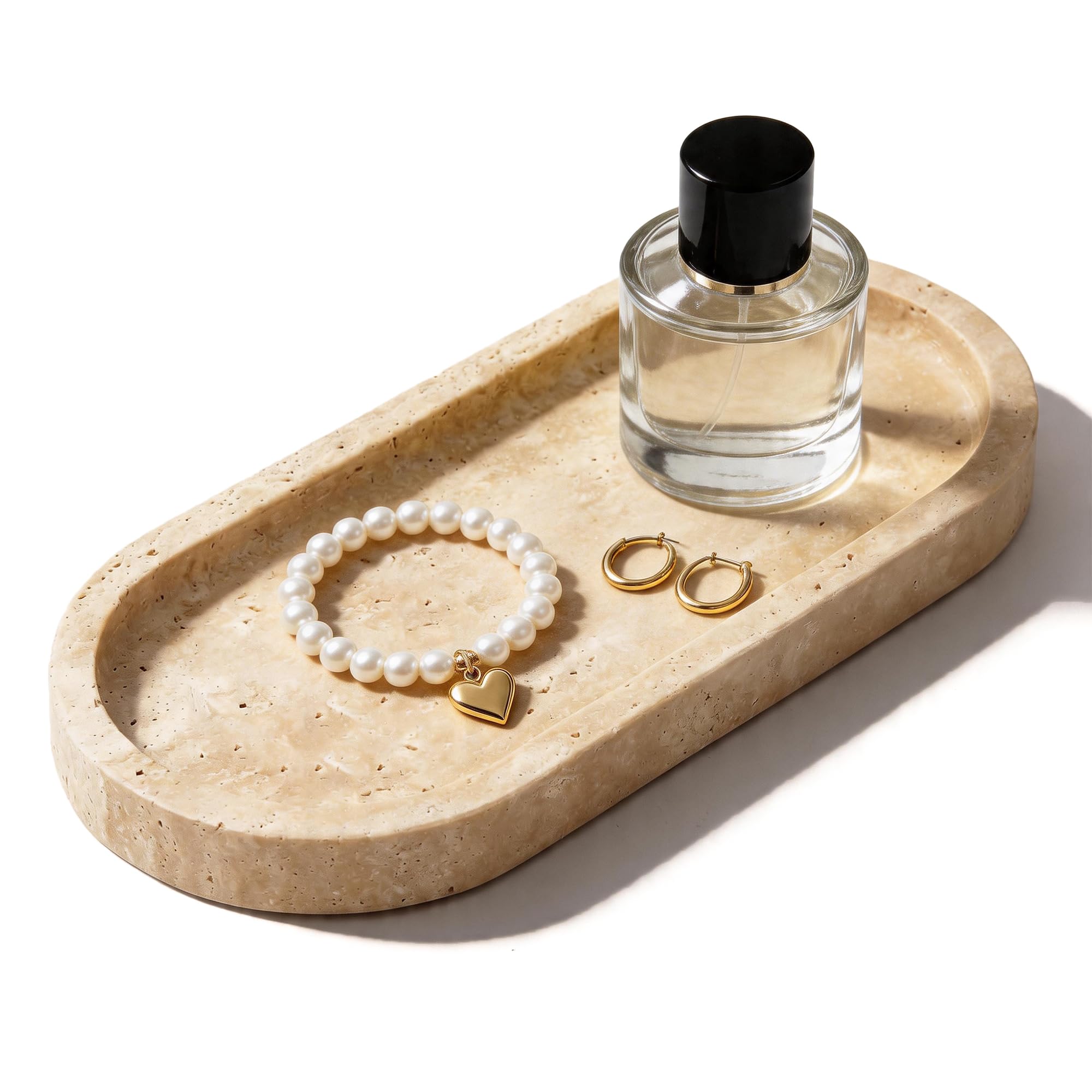 Natural Travertine Vanity Tray Waterproof Italy