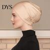Cotton Undercap Women Solid Color Non-slip Stretch Headscarf Cap Breathable Under Head Wrap Scarf Hat Bonnet Night Sleep Headwear