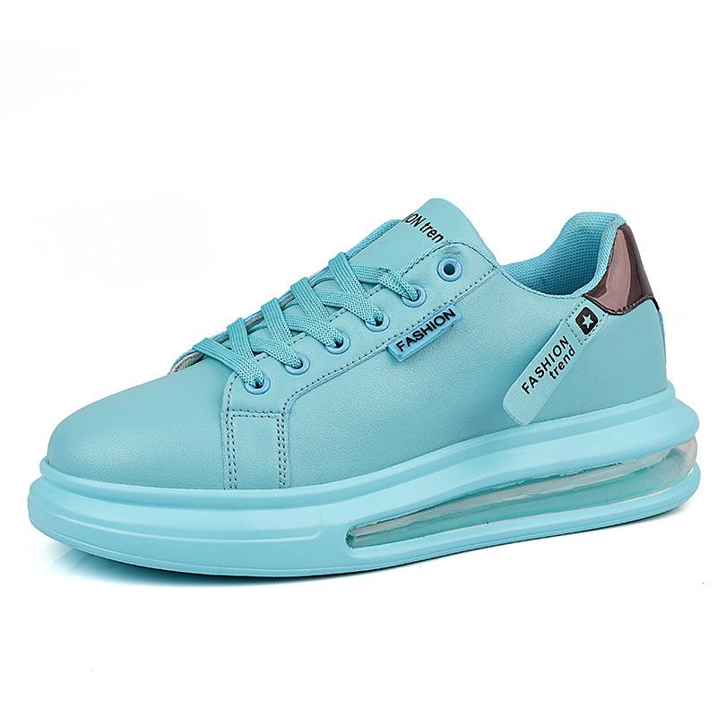 Tênis plataforma masculino, calçados casuais, novos, macios e confortáveis, em couro sintético, calçados casuais da marca, tênis novos