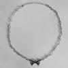 Personality Hip-hop Style Hollowed-out Black Butterfly Pendant Necklaces for Woman Men Thorny Collarbone Chain Hot Girl Jewelry