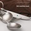 Walnut Stainless Steel Kitchen Sets, Steak Knife, Fork, Spoon, High-End Practical Restaurant Sets, 5Pcs, 304
