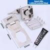 304 Stainless Steel Waterproof Polished Key Lock Plate Buckle Split Door Easy Access Opening Drawer Cabinet Cupboard Grain