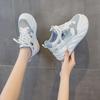 Summer Mesh Casual Fashion Platform Cutout White Shoes Women's Versatile Hollow Breathable Heightened Women's Shoes