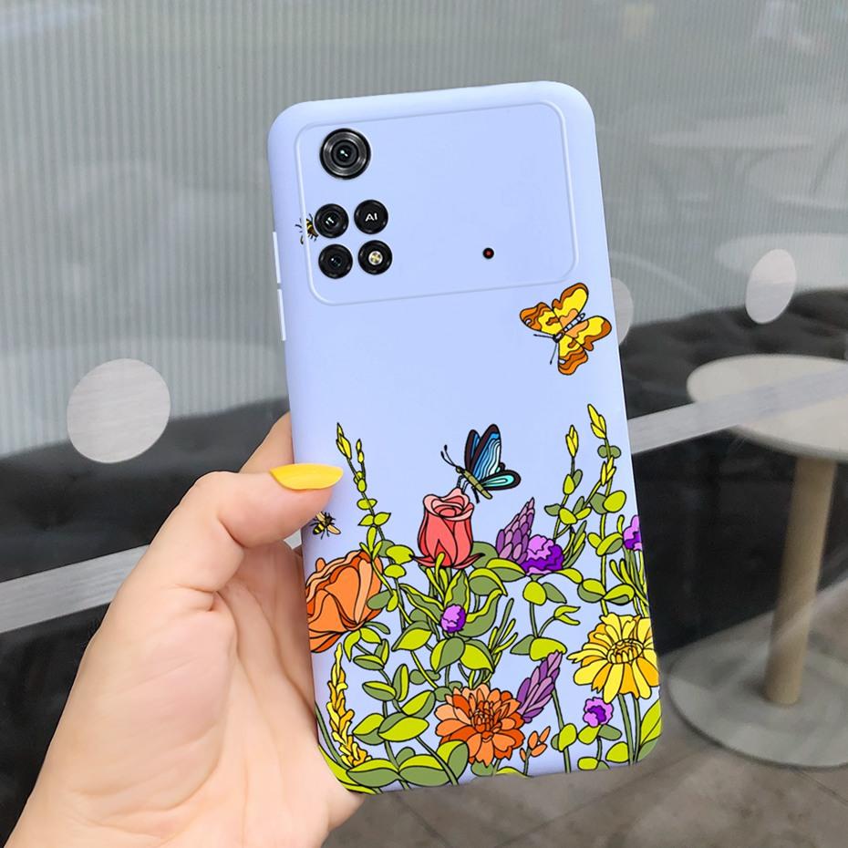 For Xiaomi Poco M4 Pro Case Lovely Pattern Candy Color Phone Case For Poco M 4 M4 Pro 5G 4G PocoM4 Soft Silicone TPU Back Cover