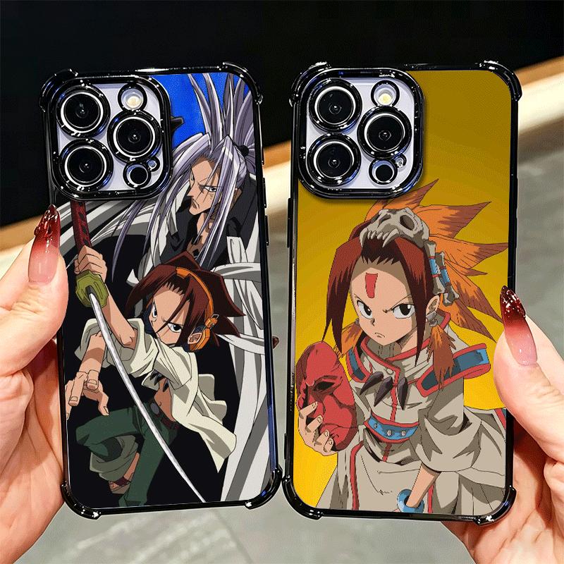 Anime Shaman King Plating Phone Case For Xiaomi Poco X5 X6 X7 X8 Pro Max F8 Ultra F7 M8 M7 M5S Redmi 15C 15 14C 13C 13 X3 12C F6