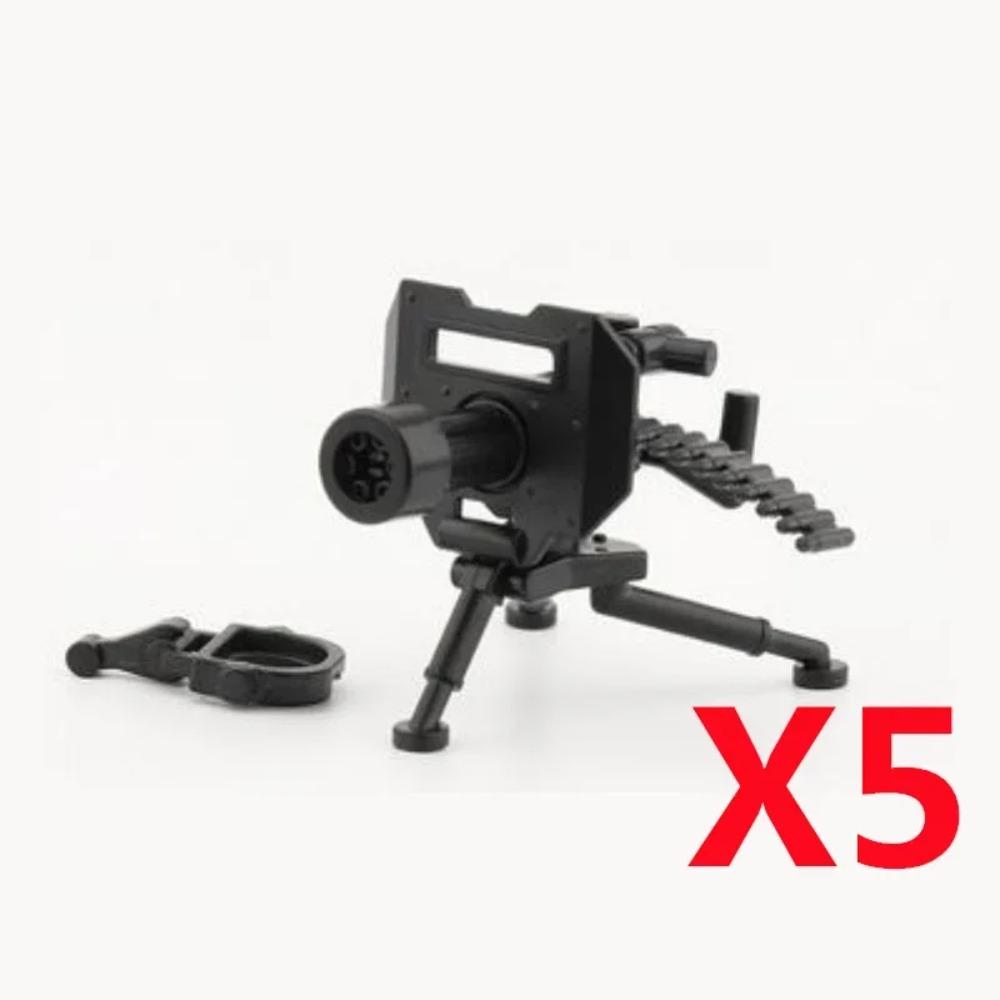 Vojenský MOC Stavebnice zbraní Těžký kulomet Gatling M19 NSV Figurky Dělostřelectvo Odminovací Pistole Kulka Hračka Dárek K013