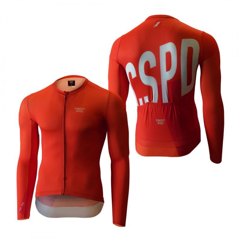 CSPD Breathable Cycling Jersey Long Sleeve Men Women Road Bike Quick Dry