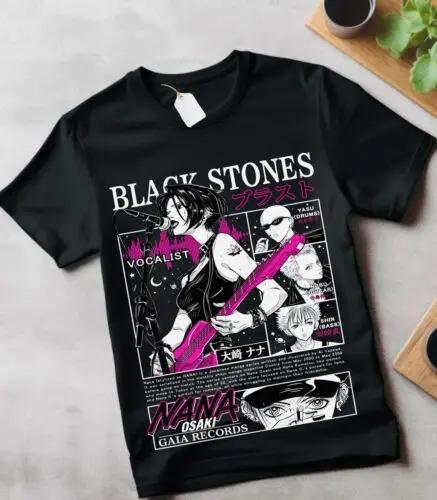 Summer Japanese Anime T-shirts Nana Osaki Men T-Shirt Black Stones Manga Anime Graphic Tee Shirt Funny Clothes for Men Women