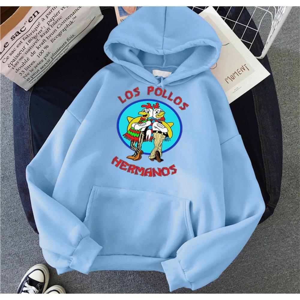 LOS POLLOS Hermanos Film für Frauen Hoodie Lustiges Chicken Brothers Sweatshirt Übergroße Männer Hoodies Pullover Hip Hop Streetwear