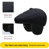 Men's Autumn & Winter Leather Beret - Warm Middle-Aged & Elderly Outdoor Fashion Cap