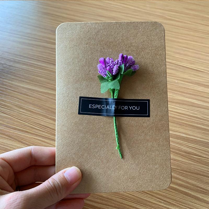 Mother'S Day Creative Simulation Flower Greeting Card Birthday Wishs Card Graduation Gratitude Card Teacher With Envelope Gift