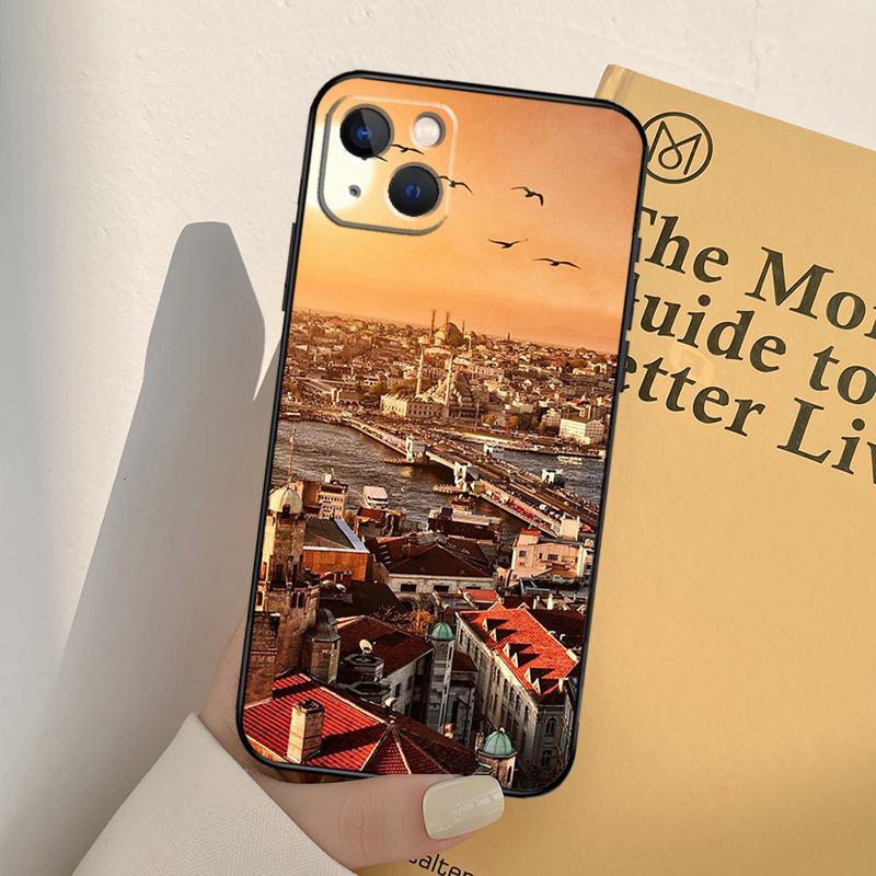 Turkey Istanbul Scenery Building Phone Case For iPhone 17 16 15 14 13 12 11 Pro Max mini XR 16e 15 16 Plus 17 Air Full Cover