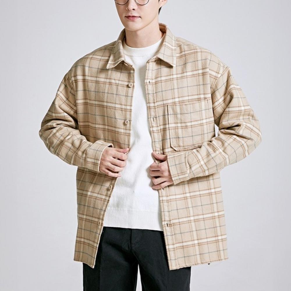 

Spao Heavy Flannel Check ShirT Spycb4Tc01 T Black/90