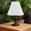 Quadratischer Leinen-Lampenschirm Ersatz für Tisch- und Stehlampen 13x10x6 Zoll Gefaltetes Stoffdesign Modern Minimalistisch Lichtdiffusor