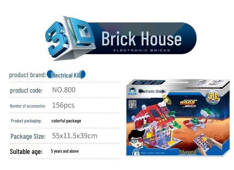 Kid's Electronic Circuit Building Blocks for Science Experiments